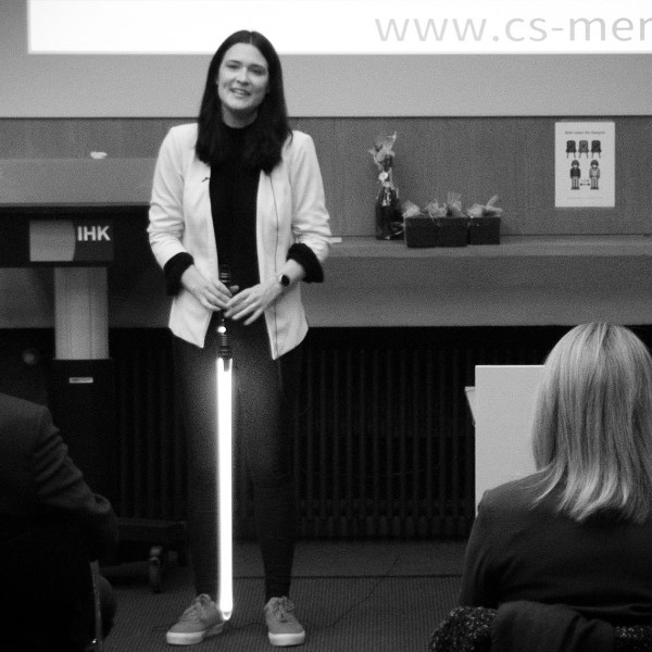 Mentoring-Expertin Christine Schmitt beim Keynote